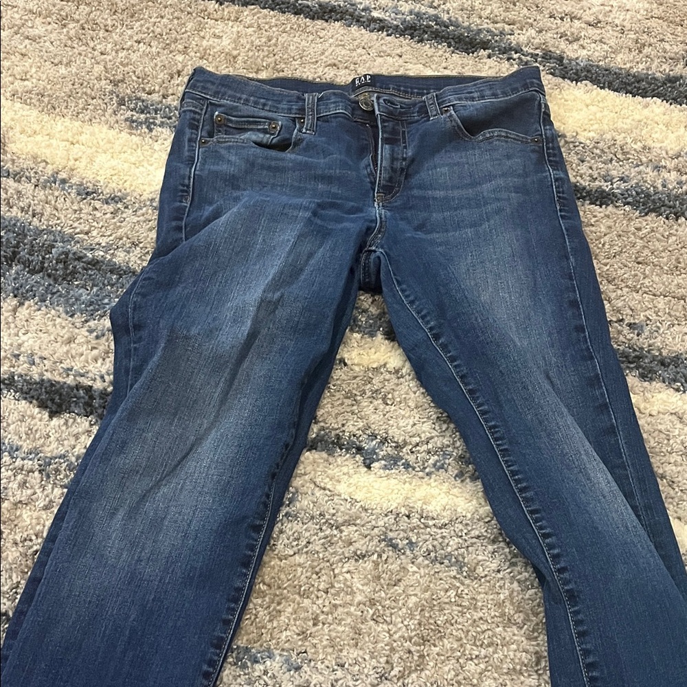 GAP Women's Straight Leg Jeans - Dark Blue